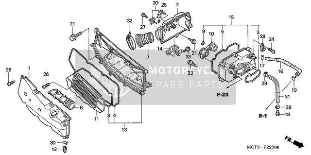 Honda FJS600 2002 Filtro dell'aria per un 2002 Honda FJS600